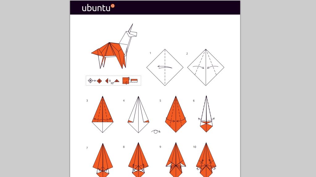 Guida creazione Origami del logo Ubuntu 14.10 Utopic Unicorn