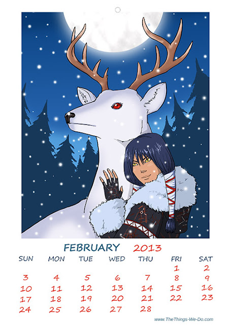 February 2013 free printable calendar