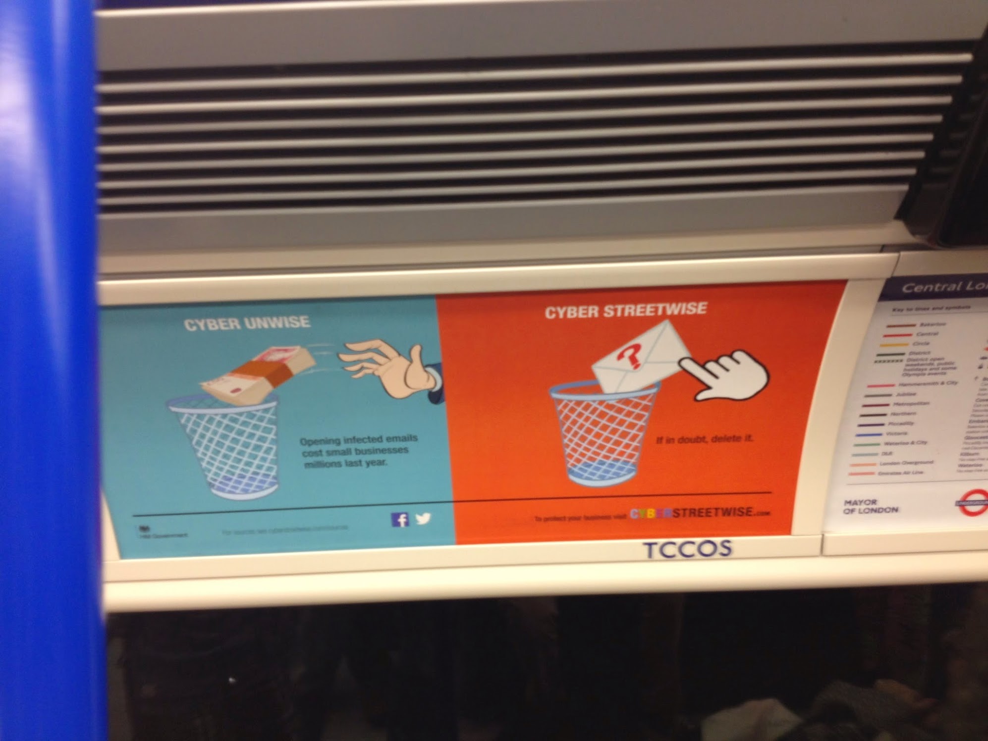 Tube Ad for Cyberstreetwise campaign