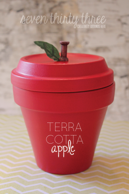 DIY Terra Cotta Apple