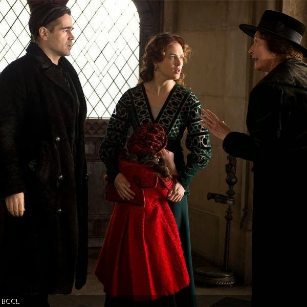 Colin Farrell and Jessica Brown Findlay in a still from the Hollywood film Winter's Tale.