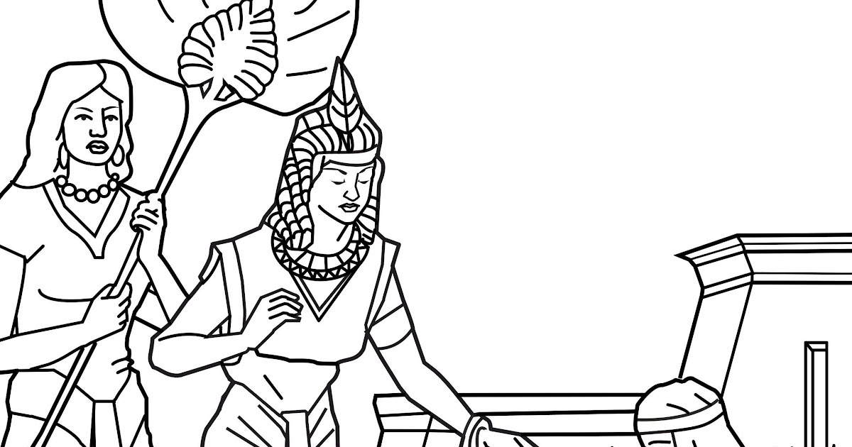 Coloring Pages: Moses on the river coloring pages