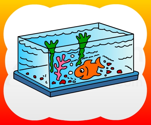 How to draw Fishtank for kids