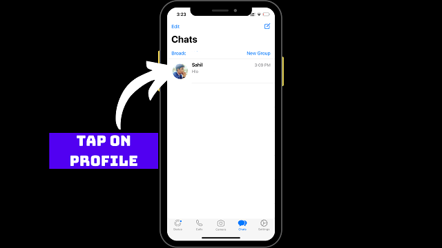 Whatsapp chat on iOS