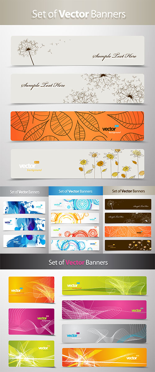 Stock: Set of abstract colorful web headers 8 Stock: Set of abstract colorful web headers 8