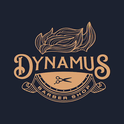Dynamus barbershop logo