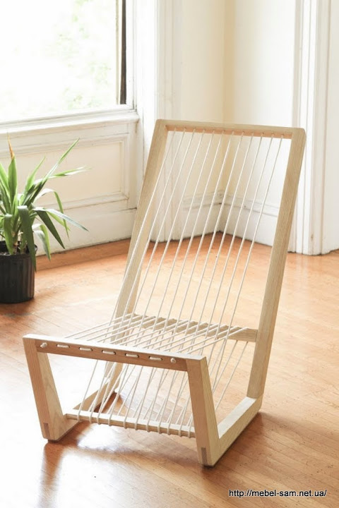 Внешний вид необычного, но удобного деревянного кресла