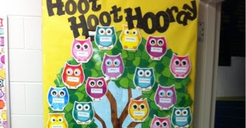 Flying Through Fourth: Owl Classroom Door