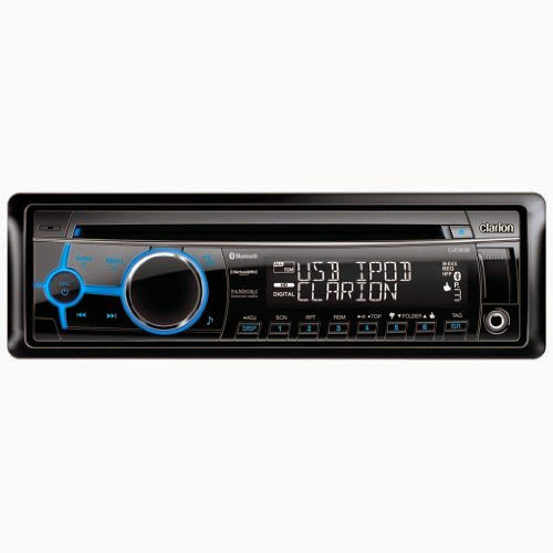  CLARION CZ302 Single-DIN In-Dash CD Receiver with Front USB Port  &  Bluetooth(R)