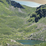 L'�tang Bleu, et le sentier montant au col de la Couillate