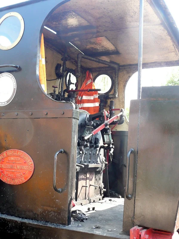 Steam engine at Whitwell station