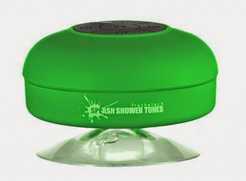  Splash Shower Tunes Waterproof Bluetooth Wireless Shower Speaker Portable Speakerphone (Green) By FreshETech