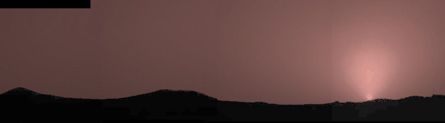 Mars sunset