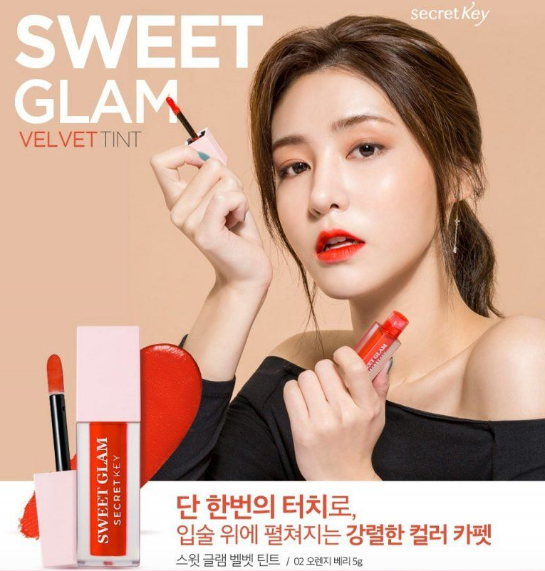 Son Kem Lì Secret Key Sweet Glam Velvet Tint