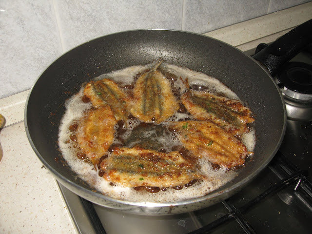 Fried Sardines - we don't deep fry but you can certainly use more oil and do so if you'd like