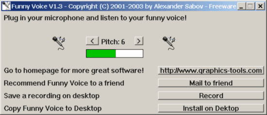 Funny Voice 1.3 - Δωρεάν εφαρμογή που σου αλλάζει τον τόνο της φωνής σου