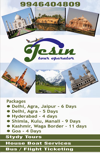 Jesin Tours & Travels, 4th Floor, North Square Bldng, Paramara Road, EKM North, Kaloor, Kochi, Kerala 682018, India, Tour_Operator, state KL