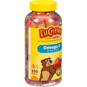 Kẹo bổ sung Omega 3 DHA L'il Critters Gummy Fish 180 Viên Của  Mỹ