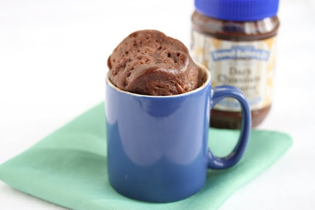 3 Ingredient Chocolate Ice Cream Mug Cake - Kirbie's Cravings