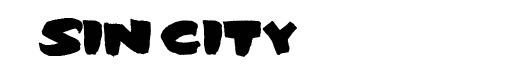 Sin City logo font