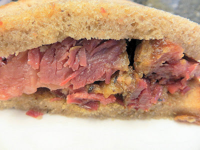 Montreal-style smoked meat sandwich from Fumare Meats, in the Chicago French Market