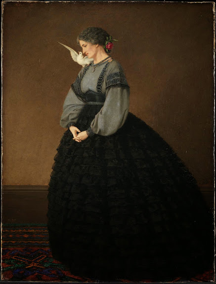 John Edward Brett - Lady with a Dove;Madame Loeser
