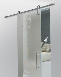Modern Single Glass Sliding Door