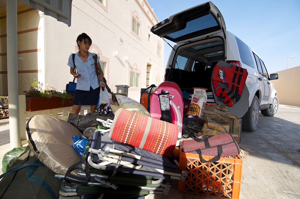 Packing for a long camping trip is a science and an art - the Land Rover LR4 thankfully takes care of the science part!