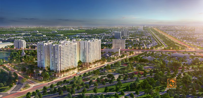 Phối cảnh chung cư Hà Nội Homeland Long Biên