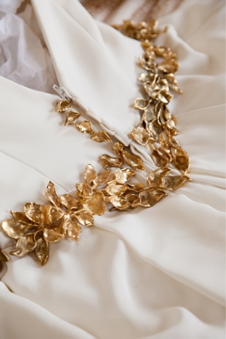 Cinturon de hojas doradas para novias Cinturon de hojas doradas para novias