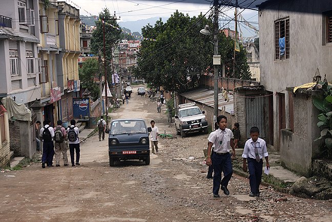 potholes Kathmandu streets