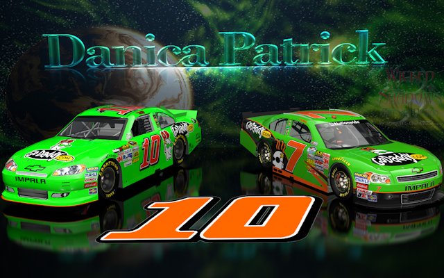Danica Patrick NNS And Cup Go Daddy Cars wallpaper 16x10