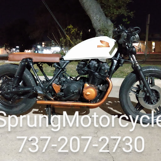 Sprung Motorcycle shop logo