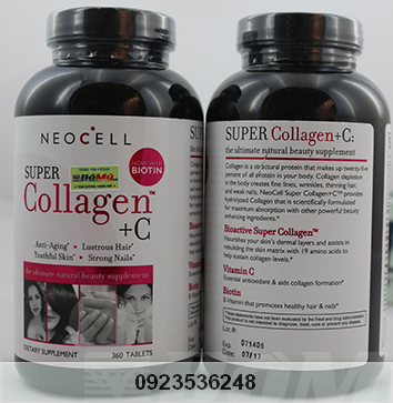 Thành phần của  Super Collagen Neocell +C 2