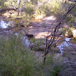 Looking down at the creek from the track (36882)
