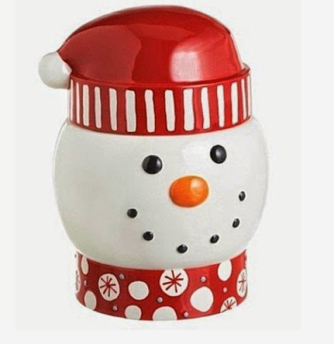  Snowman Head Cookie Jar