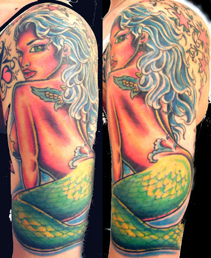 Little Mermaid Tattoos-Best Sleeve Tattoos