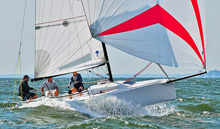 J/70 sailing on Chesapeake Bay