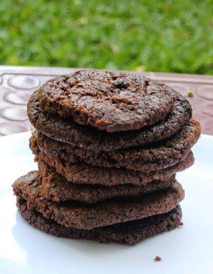 Dark Chocolate Cookies Recipe | Eggless Cookies & Biscuits | Learn how to make dark chocolate cookies with step by step pictures | Written by Kavitha Ramaswamy of www.Foodomania.com