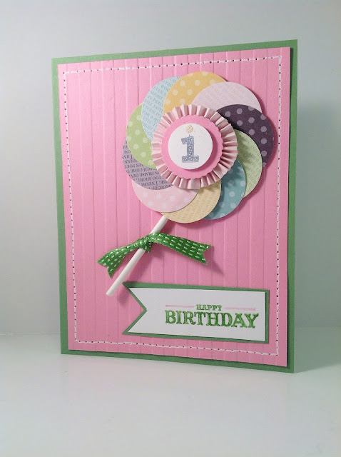 InkyPinkies: Baby's First Birthday - Lollipop Card {How To}
