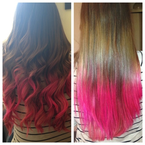 Blonde Hair With Pink Dip Dye Find Your Perfect Hair Style