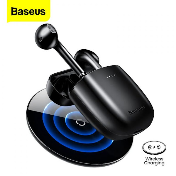 Tai nghe không dây Baseus Encok True Wireless Earphones W04 Pro (TWS, Wireless charger, Earbuds Mini, New Model 2022)