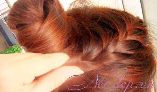 TỰ LÀM, KIỂU TÓC TẾT CUỘN TUYỆT ĐẸP, KIỂU TPCS BỚI KUTE, BỚI TÓC TUỔI TEEN
