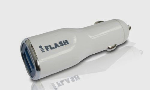  iFlash® Dual USB Car Lighter Charger Adapter with 10w (fast) Heavy Duty Ouput for iPad 1 / 2 / 3, iPhone 5 / 4S / 4, Google Android Phones, Samsung Galaxy S II III Note, BlackBerry Moblie Phones... (Support All iPod, iPhone, iPad Models)