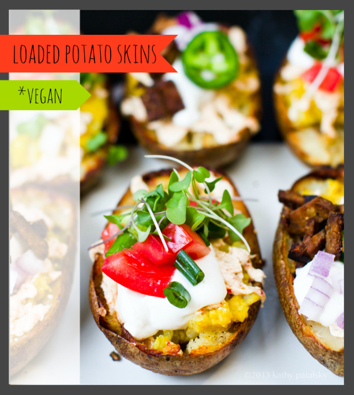 vegan potato skins