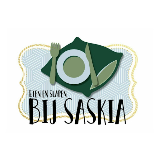 Bij Saskia eten en slapen logo