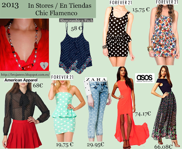 Chic Flamenco Spring Summer 2013/ Temporada Primavera Verano 2013 Chic Flamenco Spring Summer 2013/ Temporada Primavera Verano 2013, red, black, white, flowers, ruffles, dots, pattern, bold, dress, skirt, shirt, pants, trousers, top, rojo, negro, blanco, puntos, topos, flores, vestido, camisa, blusa, lazo, flecos, volantes, peplum, pantalones, falda