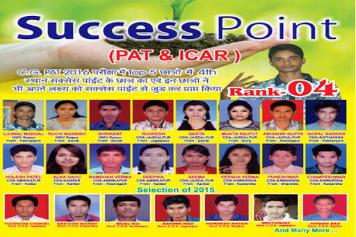 Success Point PAT and ICAR Coaching Classes, 1ST FLOOR, SAGAR HARDWARE, KASARDI ROAD, MAHARAJA CHOWK, Durg, Chhattisgarh 491001, India, Coaching_Center, state CT