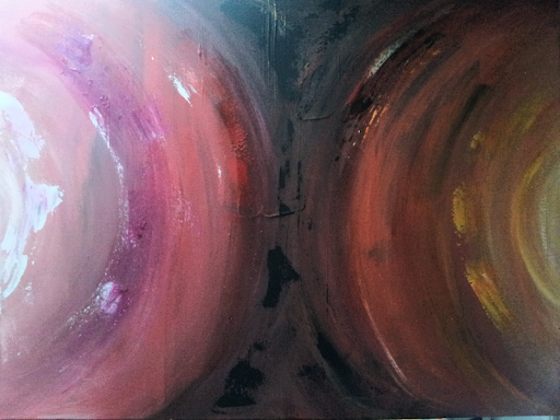 "Zon en maan" € 39,- (60x80cm)