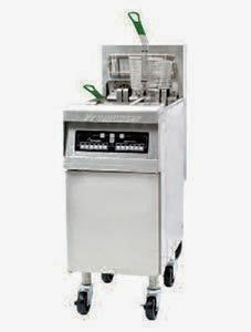  208V 3 Phase Frymaster RE17-2C-SD 50 lb. Split Pot High Efficiency Electric Floor Fryer with Compute